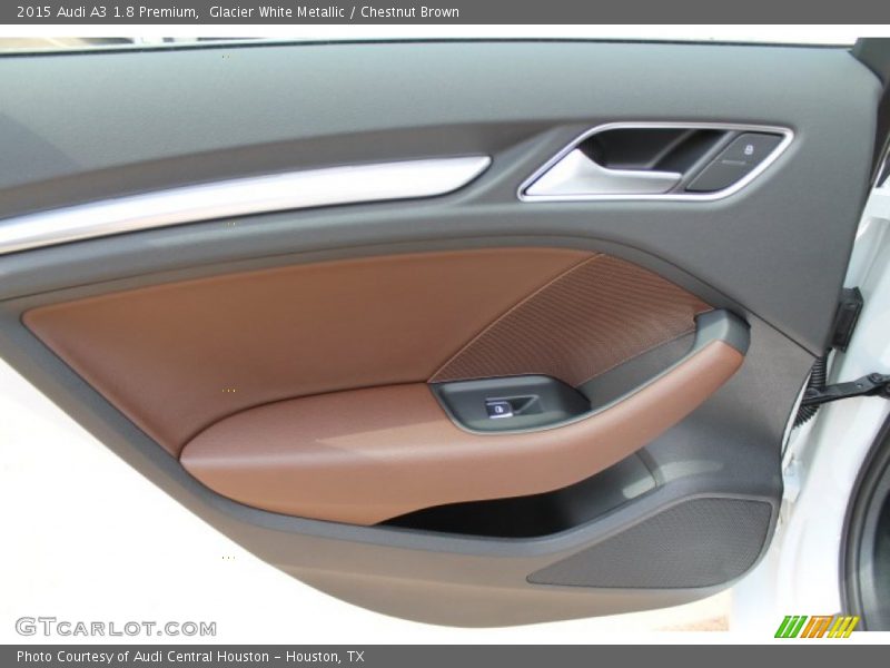 Glacier White Metallic / Chestnut Brown 2015 Audi A3 1.8 Premium