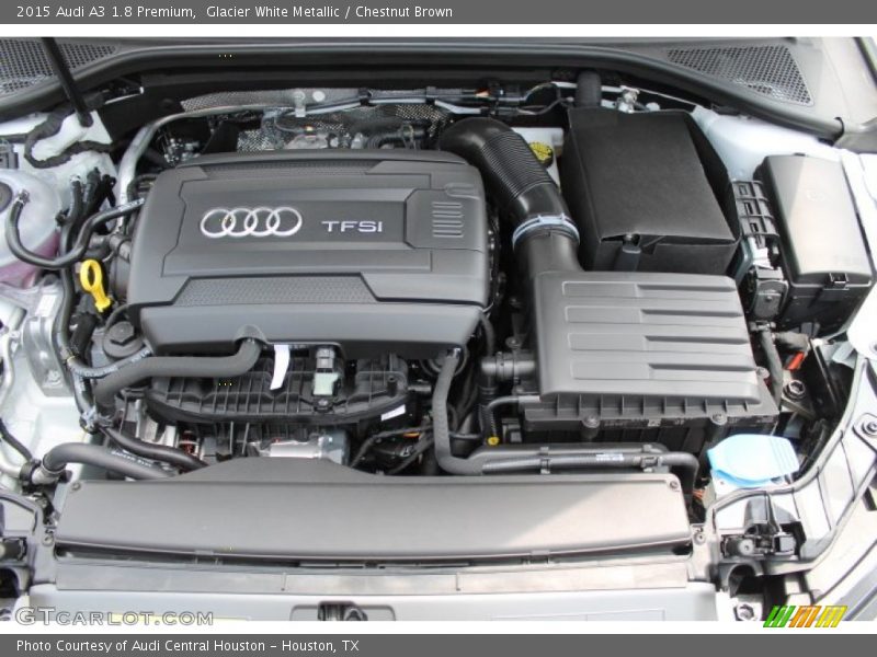 Glacier White Metallic / Chestnut Brown 2015 Audi A3 1.8 Premium