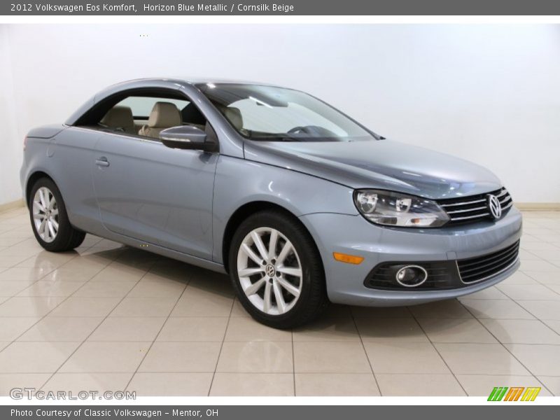 Horizon Blue Metallic / Cornsilk Beige 2012 Volkswagen Eos Komfort