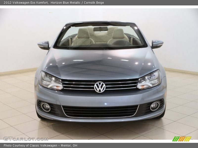 Horizon Blue Metallic / Cornsilk Beige 2012 Volkswagen Eos Komfort