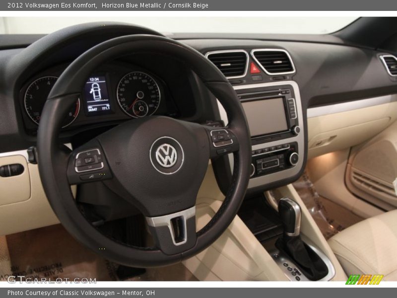 Horizon Blue Metallic / Cornsilk Beige 2012 Volkswagen Eos Komfort