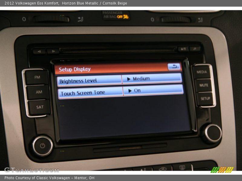 Horizon Blue Metallic / Cornsilk Beige 2012 Volkswagen Eos Komfort