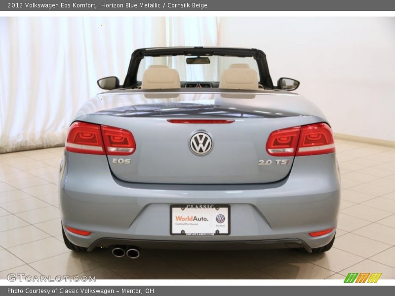 Horizon Blue Metallic / Cornsilk Beige 2012 Volkswagen Eos Komfort