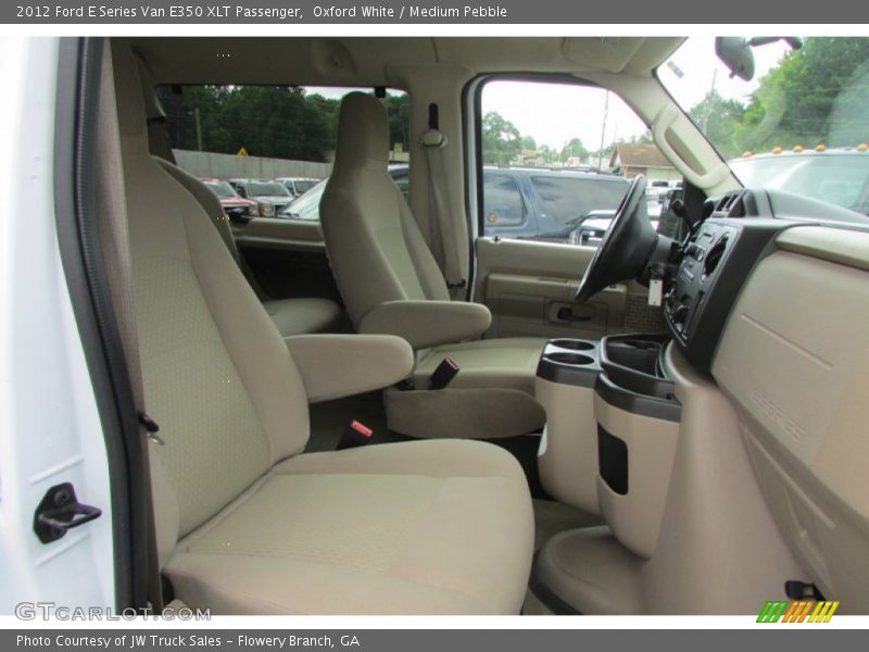 Oxford White / Medium Pebble 2012 Ford E Series Van E350 XLT Passenger