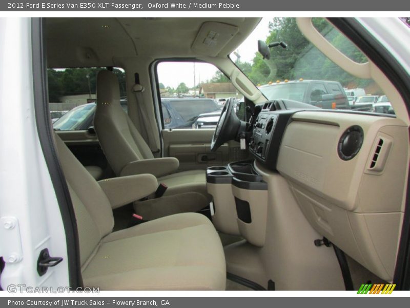 Oxford White / Medium Pebble 2012 Ford E Series Van E350 XLT Passenger