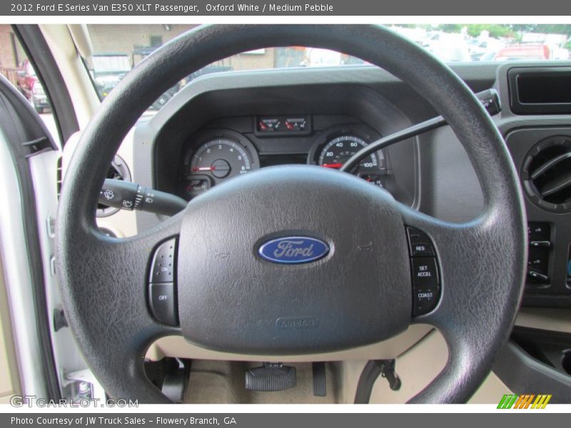Oxford White / Medium Pebble 2012 Ford E Series Van E350 XLT Passenger