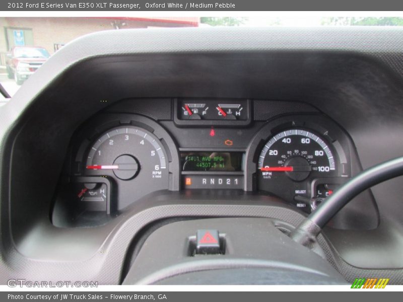 Oxford White / Medium Pebble 2012 Ford E Series Van E350 XLT Passenger
