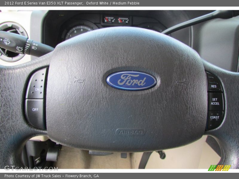 Oxford White / Medium Pebble 2012 Ford E Series Van E350 XLT Passenger