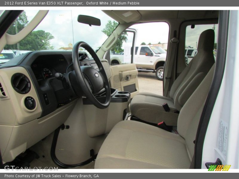 Oxford White / Medium Pebble 2012 Ford E Series Van E350 XLT Passenger