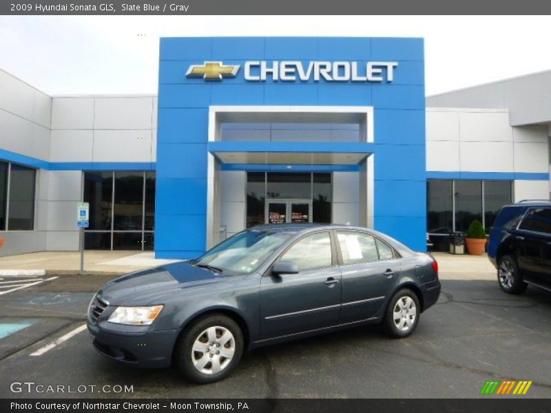 Slate Blue / Gray 2009 Hyundai Sonata GLS