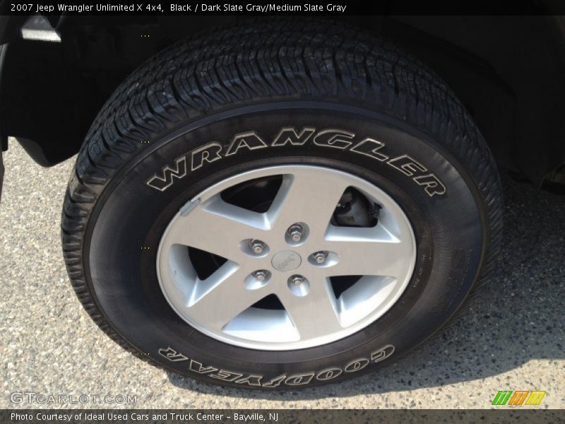 Black / Dark Slate Gray/Medium Slate Gray 2007 Jeep Wrangler Unlimited X 4x4