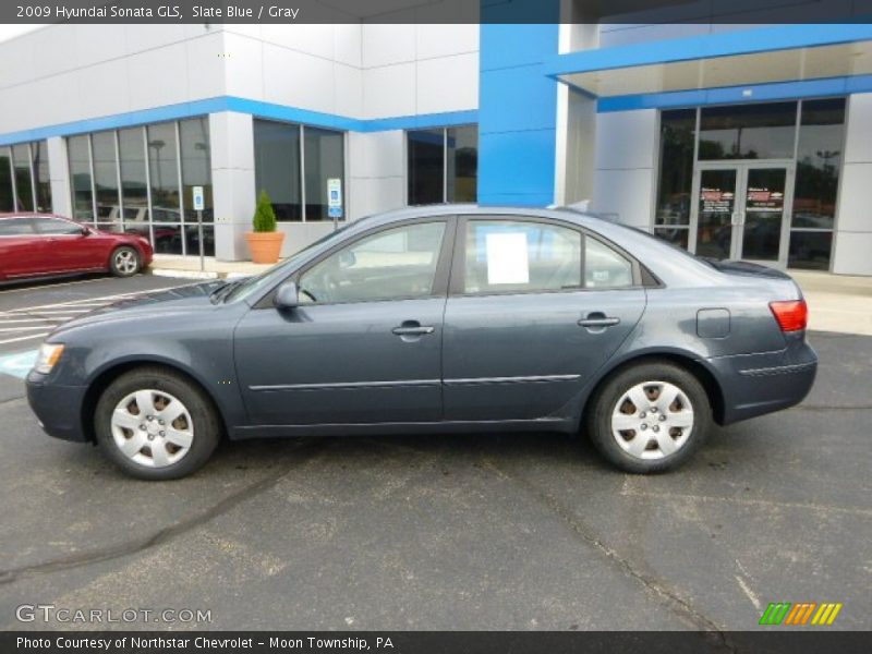 Slate Blue / Gray 2009 Hyundai Sonata GLS