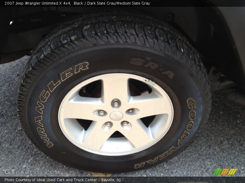 Black / Dark Slate Gray/Medium Slate Gray 2007 Jeep Wrangler Unlimited X 4x4