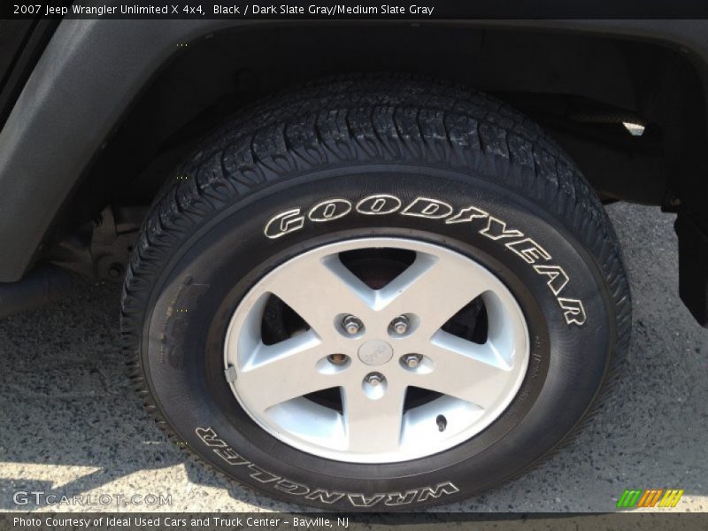 Black / Dark Slate Gray/Medium Slate Gray 2007 Jeep Wrangler Unlimited X 4x4