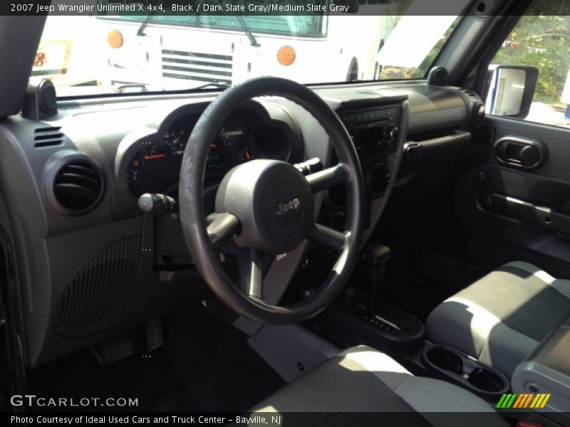 Black / Dark Slate Gray/Medium Slate Gray 2007 Jeep Wrangler Unlimited X 4x4