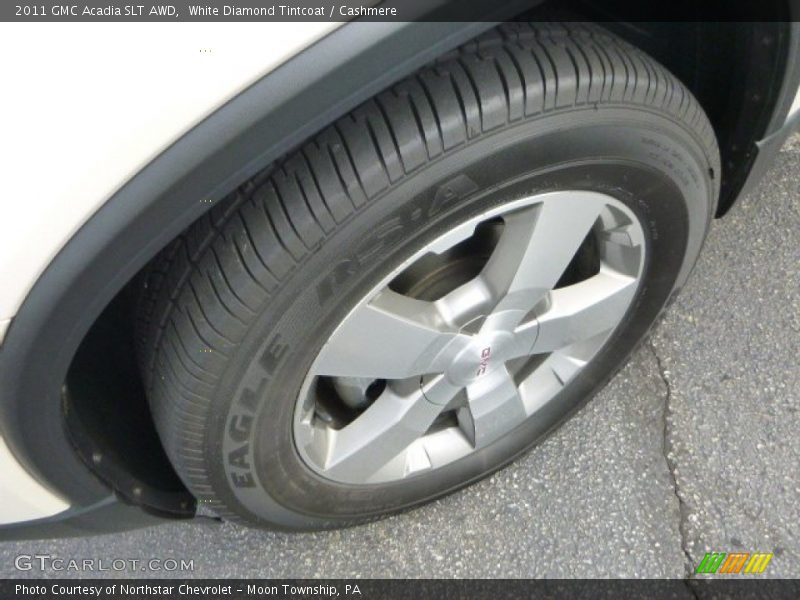 White Diamond Tintcoat / Cashmere 2011 GMC Acadia SLT AWD