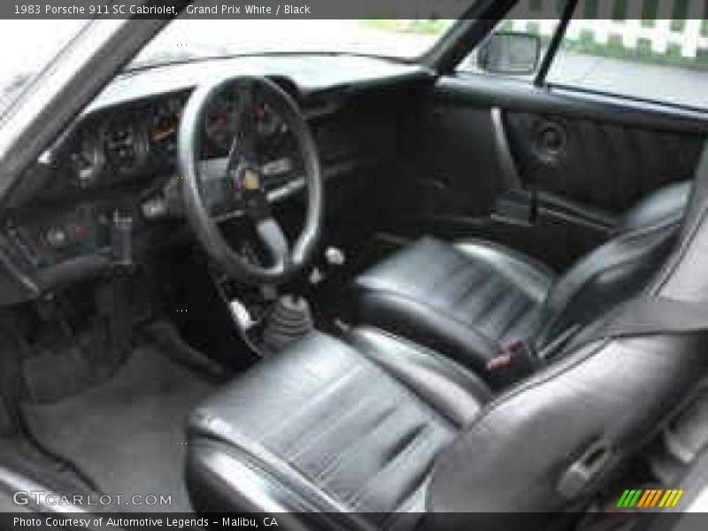 Grand Prix White / Black 1983 Porsche 911 SC Cabriolet