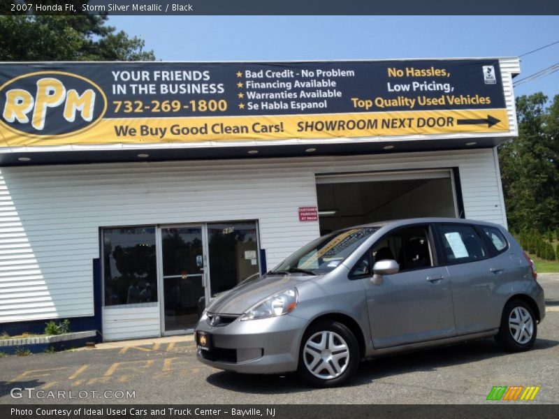 Storm Silver Metallic / Black 2007 Honda Fit