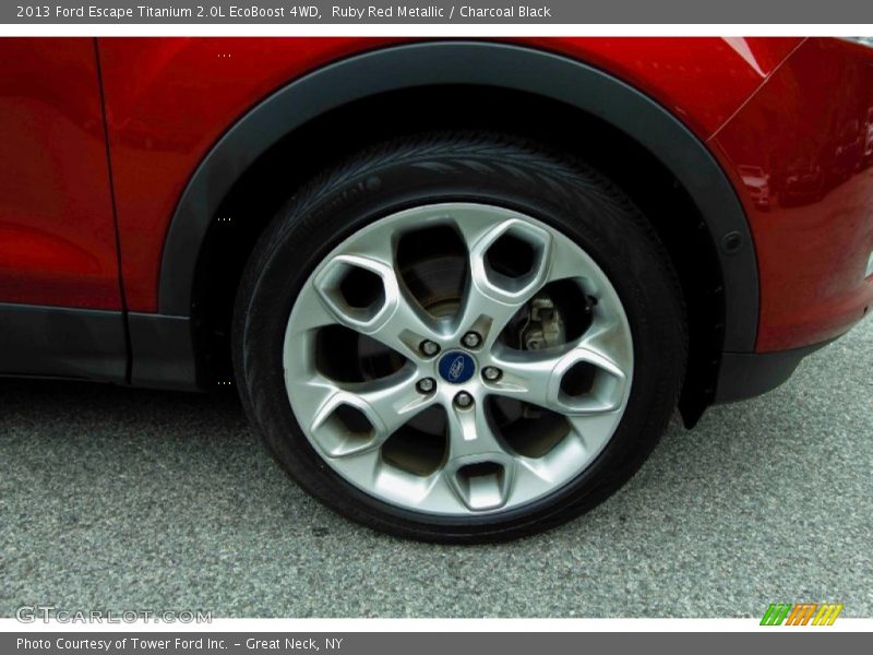 Ruby Red Metallic / Charcoal Black 2013 Ford Escape Titanium 2.0L EcoBoost 4WD