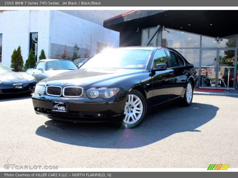 Jet Black / Black/Black 2003 BMW 7 Series 745i Sedan