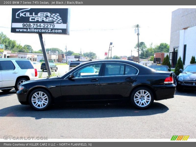 Jet Black / Black/Black 2003 BMW 7 Series 745i Sedan