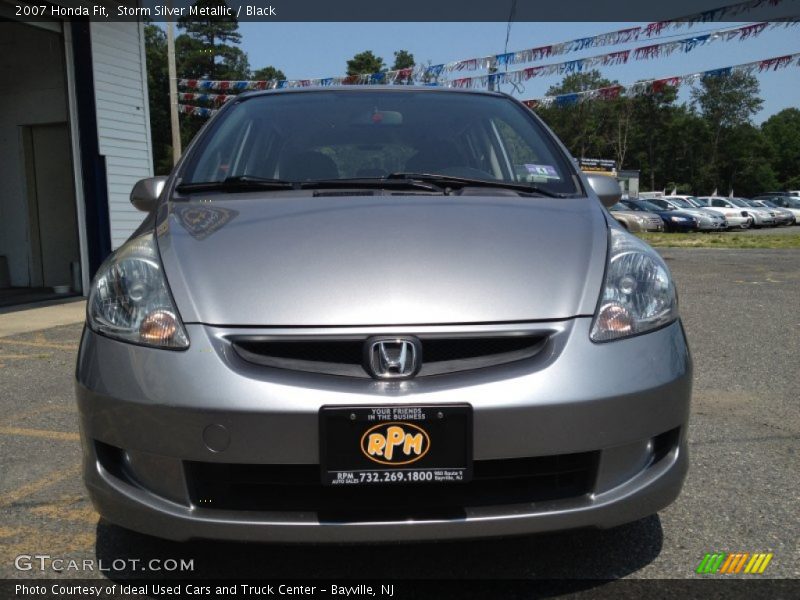 Storm Silver Metallic / Black 2007 Honda Fit