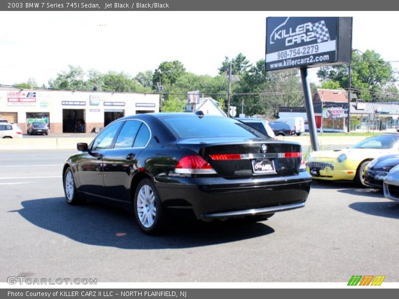 Jet Black / Black/Black 2003 BMW 7 Series 745i Sedan