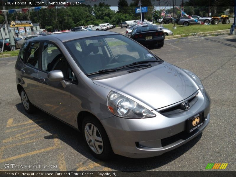 Storm Silver Metallic / Black 2007 Honda Fit