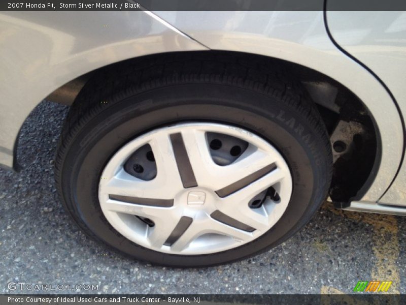 Storm Silver Metallic / Black 2007 Honda Fit