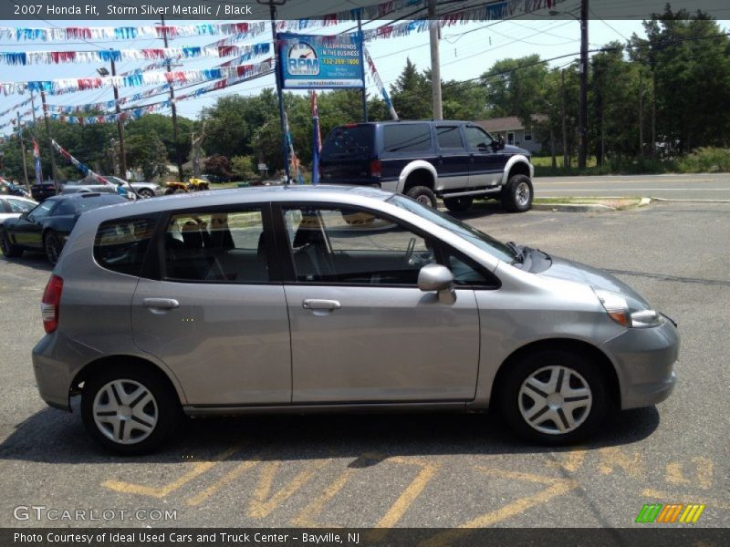 Storm Silver Metallic / Black 2007 Honda Fit