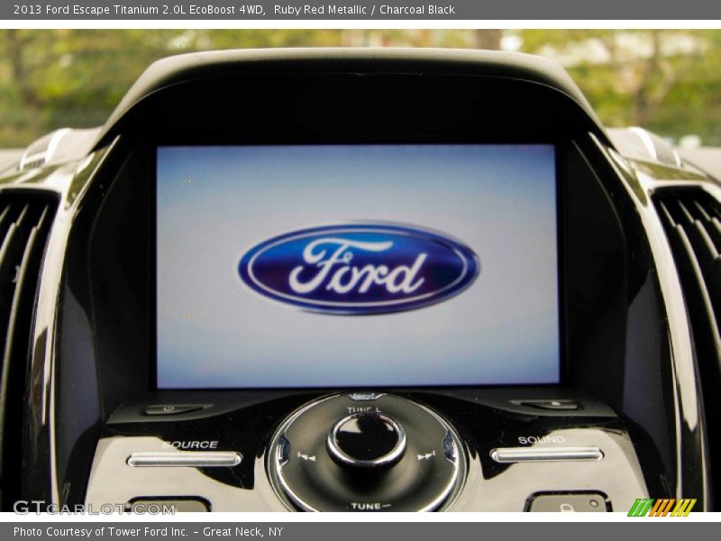 Ruby Red Metallic / Charcoal Black 2013 Ford Escape Titanium 2.0L EcoBoost 4WD