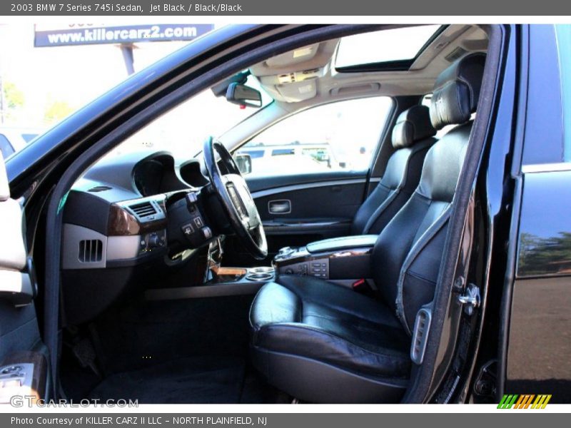 Jet Black / Black/Black 2003 BMW 7 Series 745i Sedan