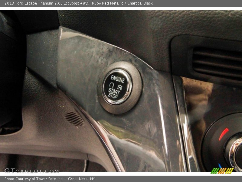 Ruby Red Metallic / Charcoal Black 2013 Ford Escape Titanium 2.0L EcoBoost 4WD