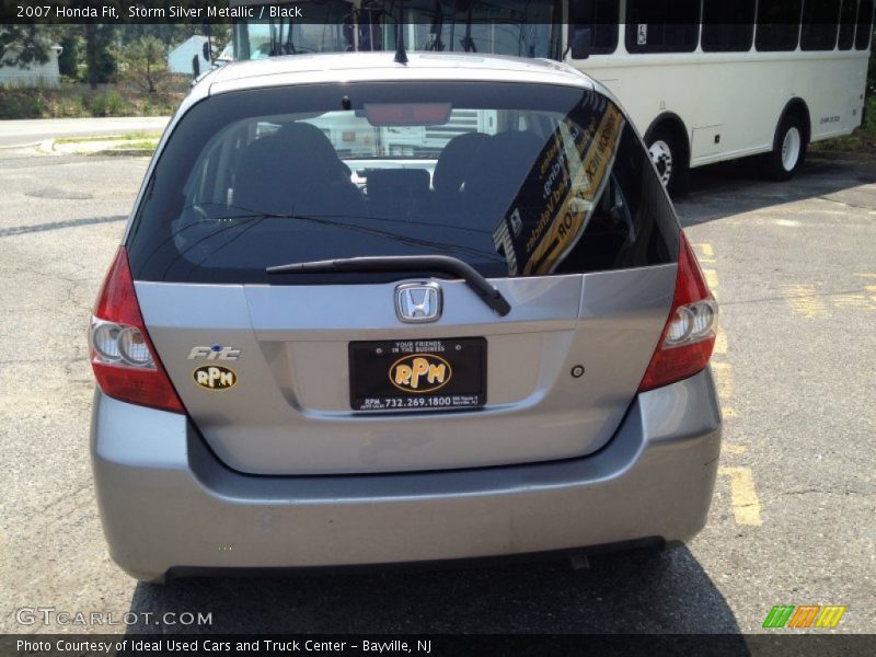 Storm Silver Metallic / Black 2007 Honda Fit