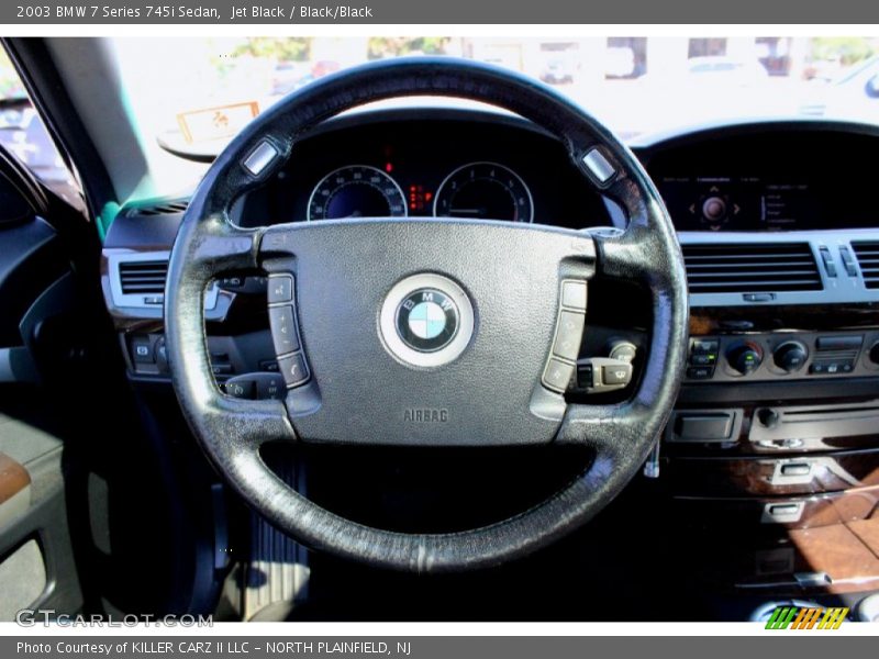 Jet Black / Black/Black 2003 BMW 7 Series 745i Sedan