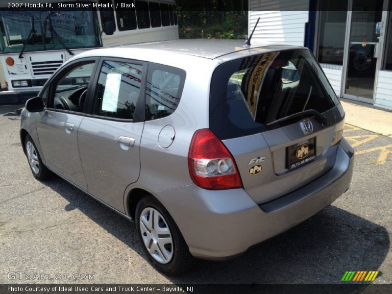 Storm Silver Metallic / Black 2007 Honda Fit
