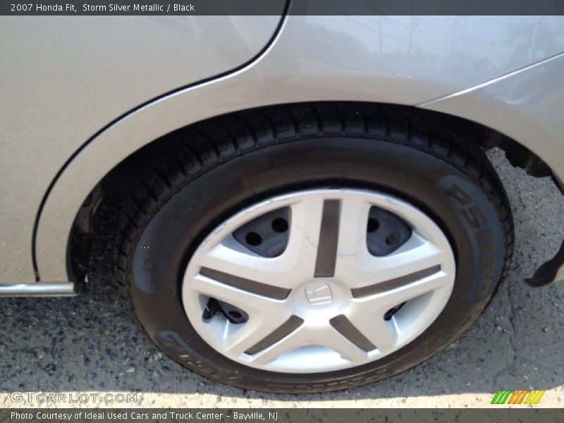 Storm Silver Metallic / Black 2007 Honda Fit