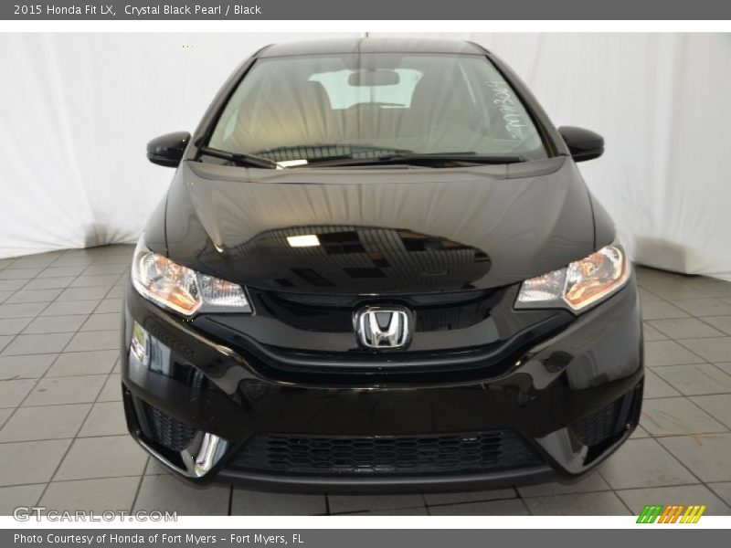 Crystal Black Pearl / Black 2015 Honda Fit LX