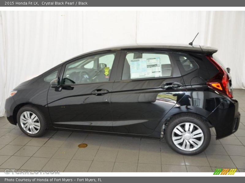 Crystal Black Pearl / Black 2015 Honda Fit LX