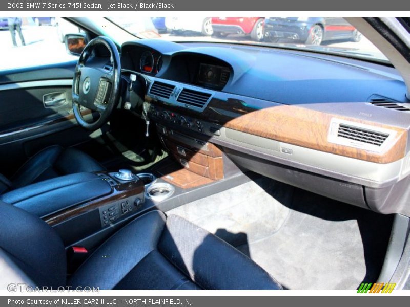 Jet Black / Black/Black 2003 BMW 7 Series 745i Sedan