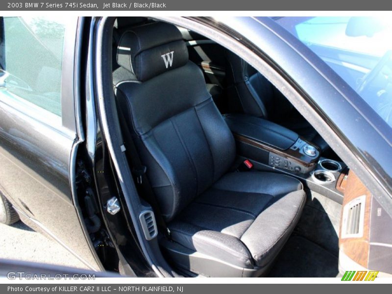 Jet Black / Black/Black 2003 BMW 7 Series 745i Sedan