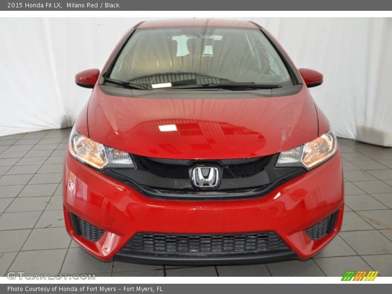 Milano Red / Black 2015 Honda Fit LX