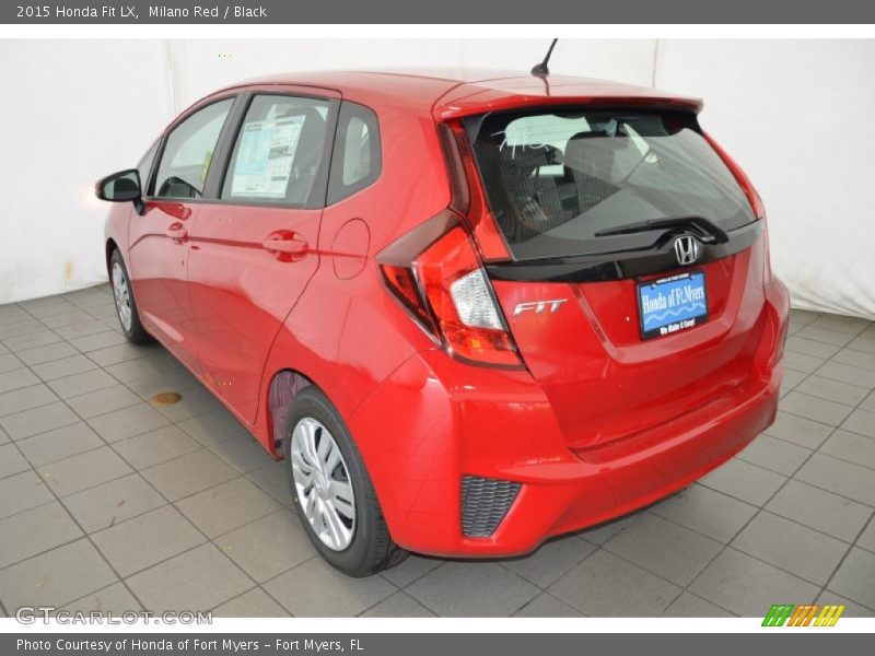 Milano Red / Black 2015 Honda Fit LX