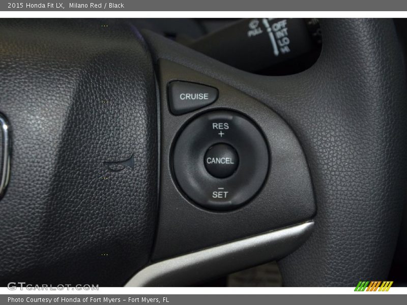 Milano Red / Black 2015 Honda Fit LX