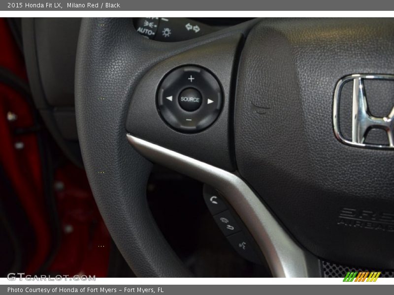 Milano Red / Black 2015 Honda Fit LX