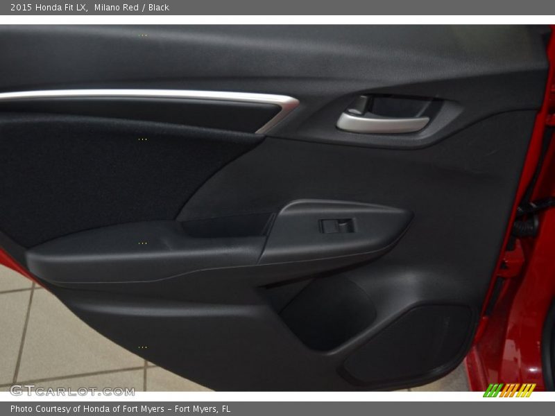 Milano Red / Black 2015 Honda Fit LX