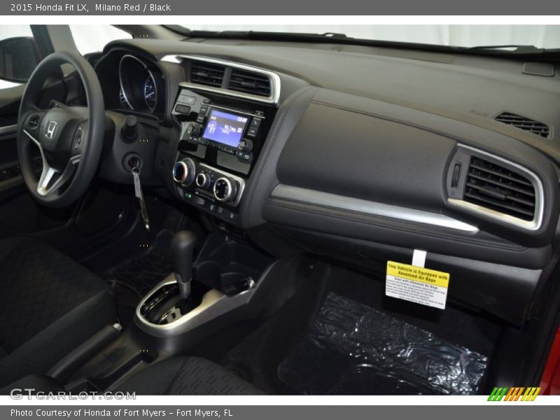 Milano Red / Black 2015 Honda Fit LX