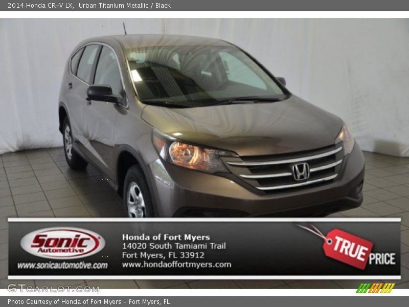 Urban Titanium Metallic / Black 2014 Honda CR-V LX
