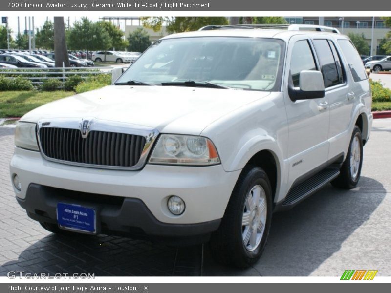 Ceramic White Tri-Coat / Light Parchment 2003 Lincoln Aviator Luxury