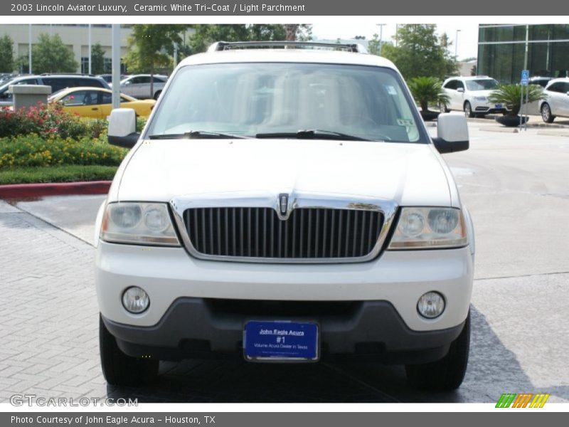 Ceramic White Tri-Coat / Light Parchment 2003 Lincoln Aviator Luxury